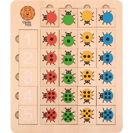 Katicabogár számpuzzle