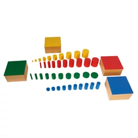 Montessori színes hengerek