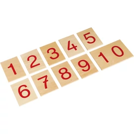 Montessori számok 1-10 fa táblán