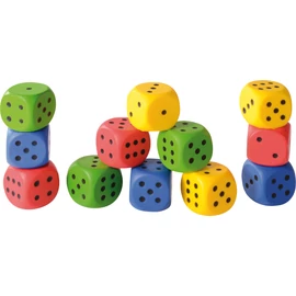Puha dobókocka 4 cm, 12 db