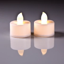 LED teamécses fehér elemmel 2 db