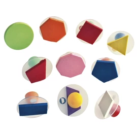 Óriás nyomda geometriai 10 db