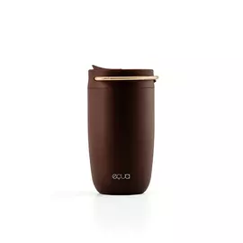 EQUA Cup, termosz bögre,barna ARANY fogantyúval - 300 ml