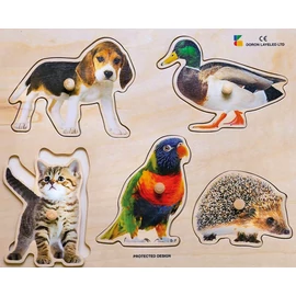 Realisztikus fa puzzle, állat-kollekció