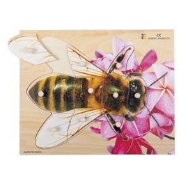 Realisztikus fa puzzle, méhecske