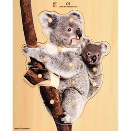 Realisztikus fa puzzle, koala kölykével