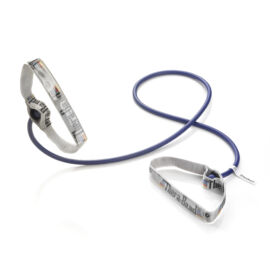 TheraBand™ Erősítő gumikötél flexibilis fogantyúval 1,4 m, extra erős, kék