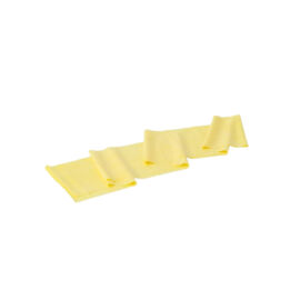 TheraBand Erősítő gumiszalag 150 cm, gyenge, sárga, ajándék gyakorlat füzettel