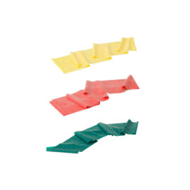 TheraBand erősítő gumiszalag 150 cm - kezdő csomag (3 db-os, sárga, piros és zöld)