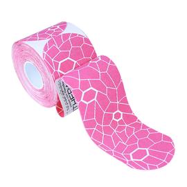 Theraband kineziológiai tape 5 cm x 25,4 cm rózsaszín/fehér mintával (20 db) - előre levágott