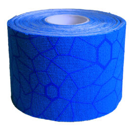 TheraBand kineziológiai tape 5 cm x 5 m, kék, kék mintával