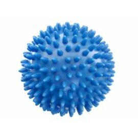 Kemény, tüskés masszírozó labda átm. 100 mm, kék