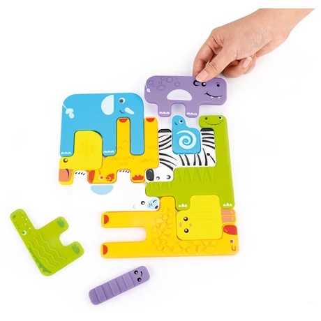 Szenzoros puzzle állatok 12 db
