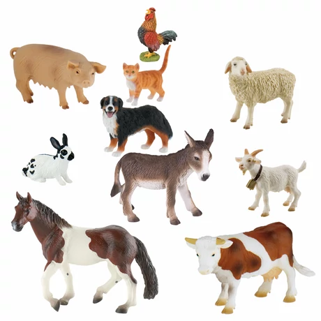 Farm figurák 10 db-os készlet