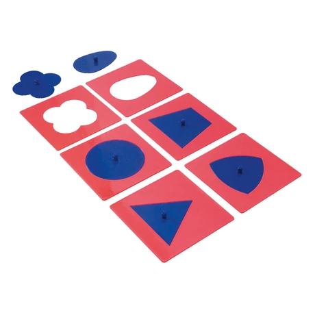 Montessori fém betét figurák