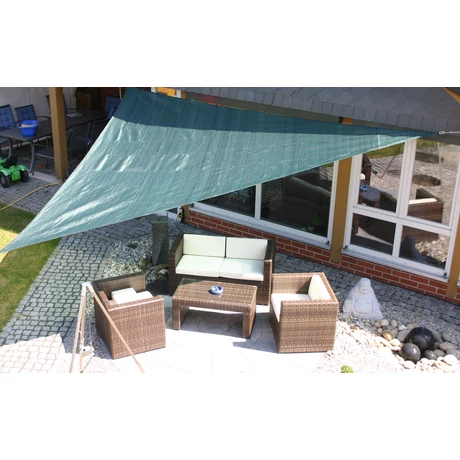 Napvitorla 3,6x3,6x3,6 m zöld