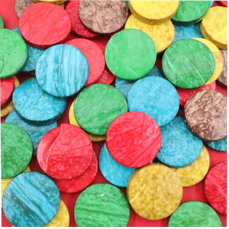 Kókuszhéj körök színes (250g)