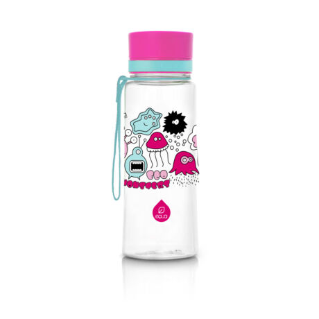 Equa kulacs, BPA-mentes, Rózsaszín Szörny (600 ml)