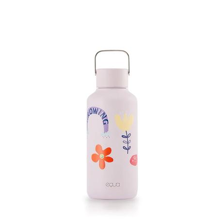 EQUA - Timeless acélkulacs FLWR PWR (600 ml) - limitált széria