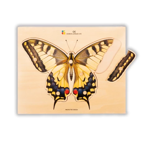 Realisztikus fa puzzle, pillangó
