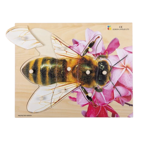 Realisztikus fa puzzle, méhecske