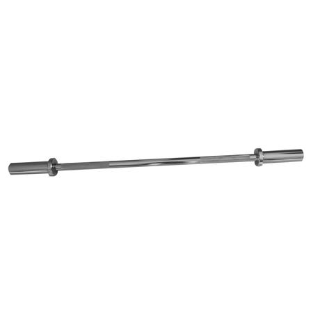 Sveltus súlyzórúd, 130 cm, ezüst - tárcsarögzítővel