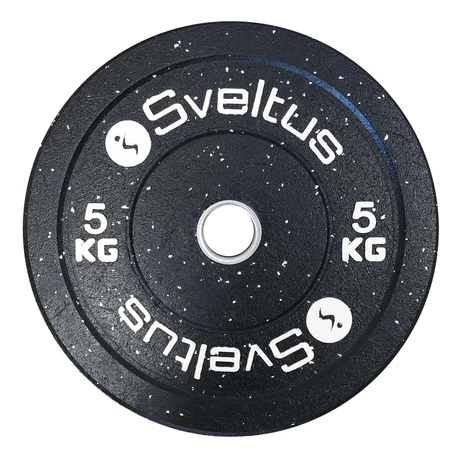 Sveltus bumper olimpiai gumírozott, fém crossfit súlytárcsa, 5 kg