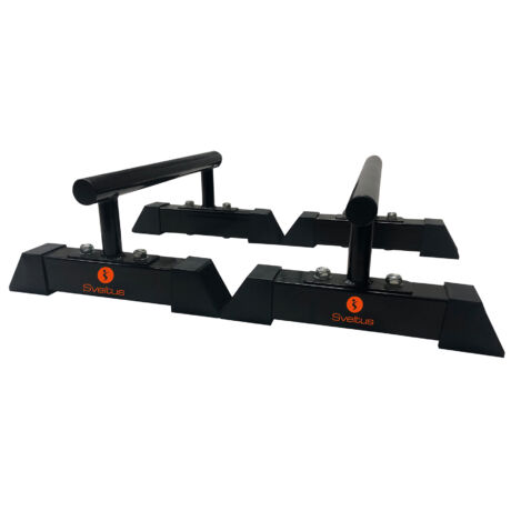 Sveltus Parallel fitness bars, állvány, 16,5 cm magas, fekete színben