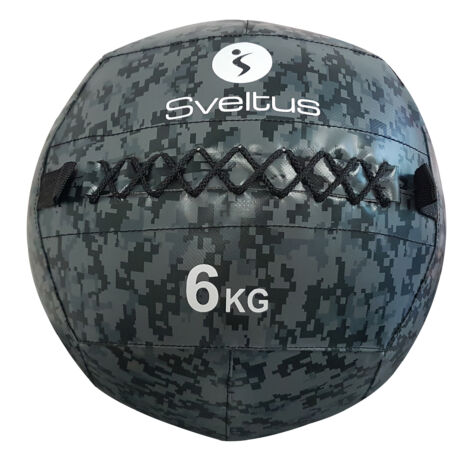 Sveltus Wall Ball (medicinlabda), terepszínű, 6 kg