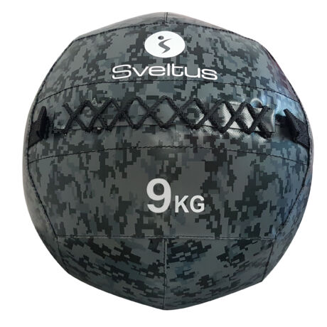 Sveltus Wall Ball (medicinlabda), terepszínű, 9 kg
