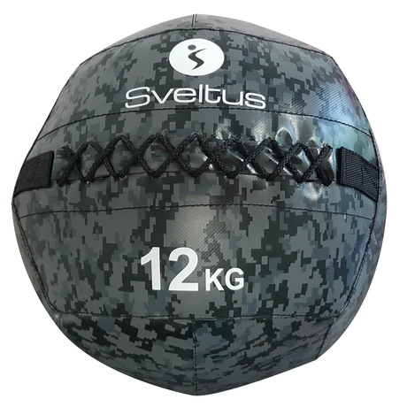 Sveltus Wall Ball (medicinlabda), terepszínű, 12 kg