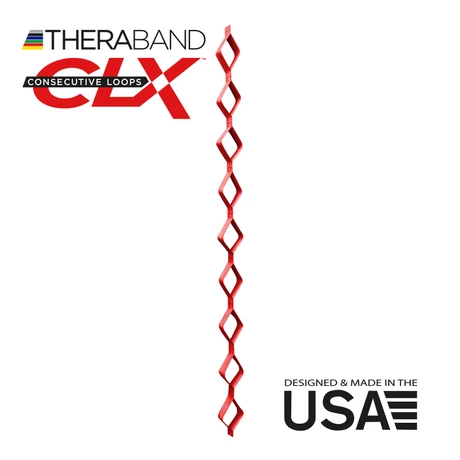 TheraBand CLX-Consecutive Loops 22 méteres közepes,piros