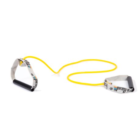 TheraBand™ Erősítő gumikötél merev fogantyúval 1,4 m, gyenge, sárga