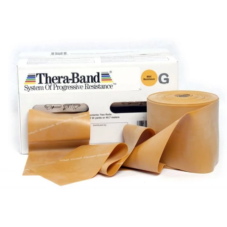 TheraBand Erősítő gumiszalag gurigában 45,5 m, legerősebb, arany