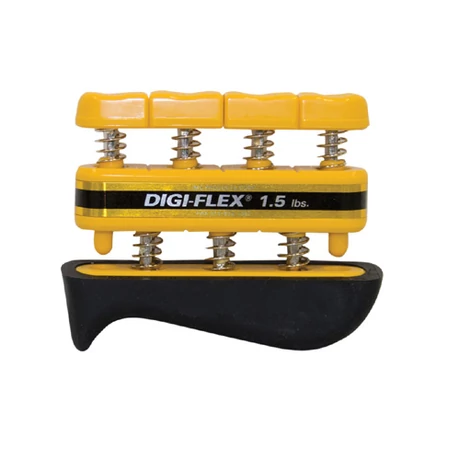 Digi-Flex hand/finger exercise system, kéz/ujj erősítő, sárga, erősség: 0,7 kg - 2,3 kg