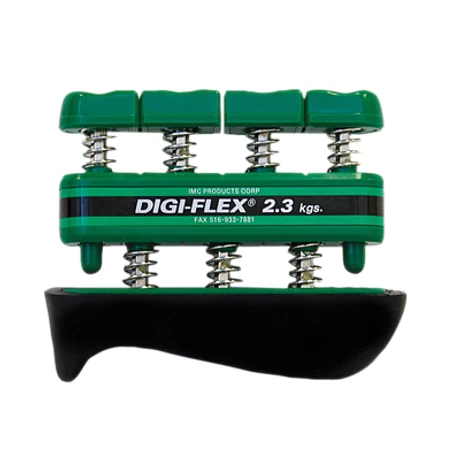 Digi-Flex hand/finger exercise system, kéz/ujj erősítő, zöld, erősség: 2,3 kg - 7,3 kg