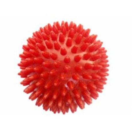 Kemény, tüskés masszírozó labda átm. 92 mm, piros