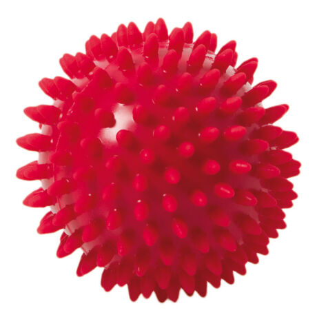TheraBand tüskés masszírozó labda átmérő 9 cm, piros