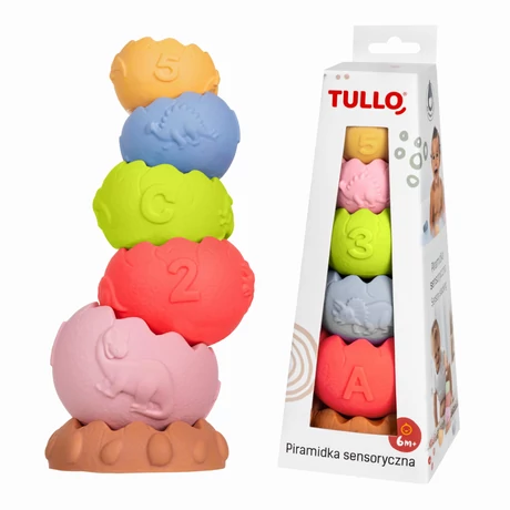 Tullo szenzoros érzékelő szett - piramis - 6 darabos - 6 hó+