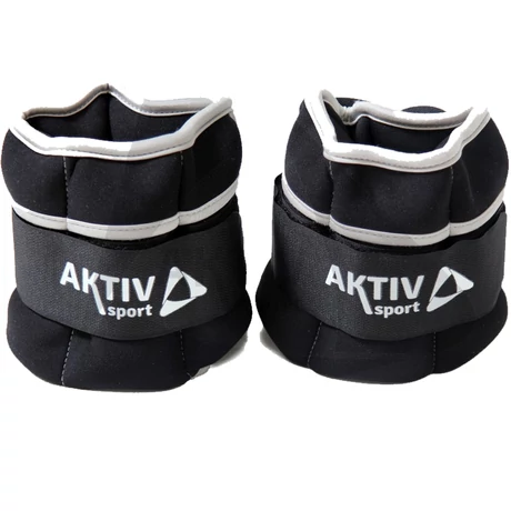 Tépőzáras súly 2 x 2 kg, szürke-fekete - Aktívsport