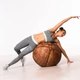 ARTZT Vintage marhabőr huzat fitnesz labdához, átmérő: 55 cm
