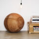 ARTZT Vintage marhabőr huzat fitnesz labdához, átmérő: 65 cm