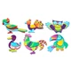 Mágneses puzzle madarak 6 db