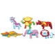 Mágneses puzzle afrikai állatok 6 db