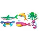 Mágneses puzzle tengeri állatok 6 db