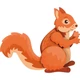 Mágneses puzzle erdei állatok 6 db