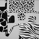 KLRK Home - GUSZTÁV ölelőkendő - VADON B&W LEOPÁRD, 1 DB