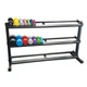 Sveltus Rack Pro, súlyzó tartó állvány, 160 cm x 52 cm x 93 cm, max. terhelés 350 kg