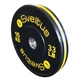 Sveltus olimpiai gumírozott, fém súlytárcsa súlyemeléshez, 15 kg