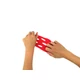TheraBand - Hand Xtrainers kézerősítő, piros, gyenge